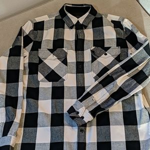 Men's large Rag & Bone buffalo check flannel shirt
